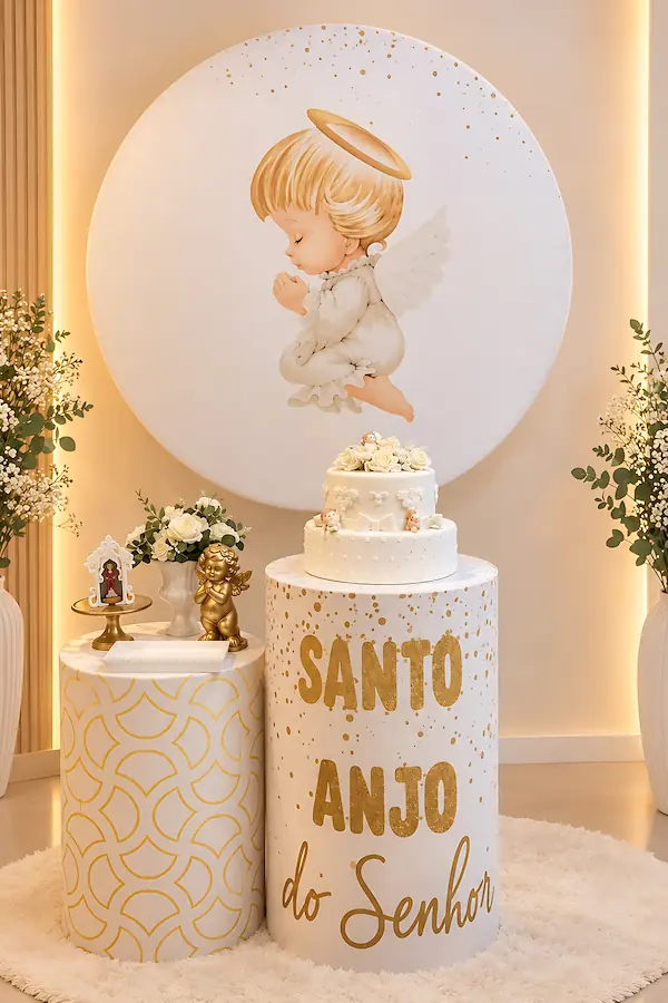 Kit Santo Anjo para batizado